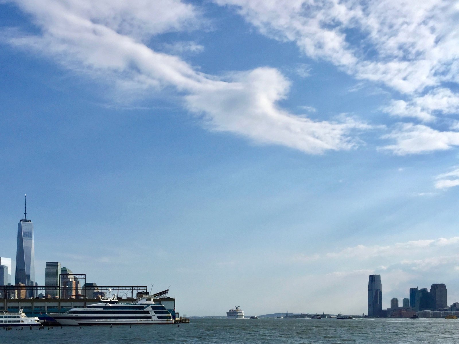 Lower Manhattan and Jersey City across the Hudson River